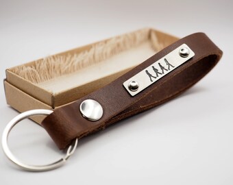 Leather Keychain, The Beatles Keychain, Beatles fans Gift, Musician Gifts, Abbey Road, Engraved Keychain, Music Lover's Gift