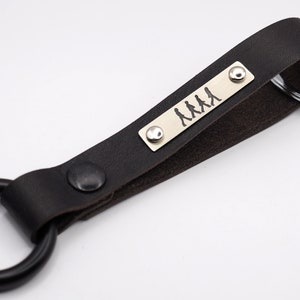 Leather Keychain, The Beatles fans Gift, Musician Gifts, Engraved Keychain, Music Lover Gift, Beatles