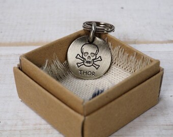 Pet Id Tag, Dog ID Tag , Cat Id Tag, Solid Brass Name Plate, White Brass Name Plate, Pet Gift.