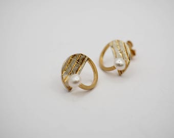 Sterling Silver Earrings, Handmade Earrings,, Gold Plated Earrins, Handmade Earrings, Gift for her, Gift fom Mom, Anniversary Gift