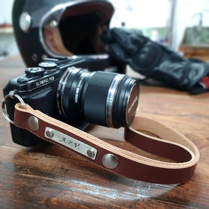 Camera strap for Men, Camera strap for Woman, Personalized Camera Strap, Leather Grip Strap for DSLR Camera, Hand Strap, Camera Wrist Strap