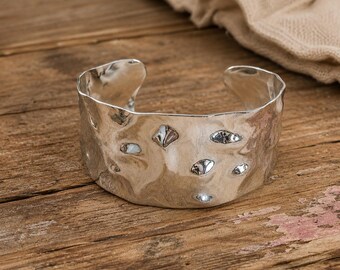 Silver Stainless Steel Cuff Bracelet