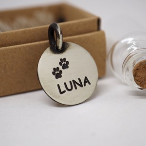 Cat Id Tag, Cute Dog id tag, Personalized dog name plate, Handmade pet id tag, Dog name, Dog Tag Custom,  Collar tag gift, Pet Tag, Dog Tag