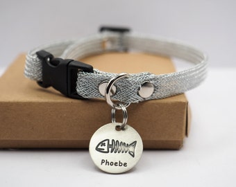 Cat Collar, Cork Cat Collar, Small Dog Collar, Cat Id Tag, Personalized collar, Cat Collar Breakaway, Vegan Cat Collar, Pet Gift, Toy Dog