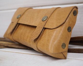 Leather cosmetic bag, Travel case, Shaving pouch,Toiletry Bag, Dopp Kit, Shave bag for men's travel, groomsman gift, Gentleman's shave bag.