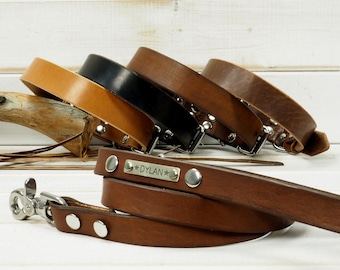 Dog Leash, Leather Dog Leash, Dog Leash Leather, Leather Dog Leash, Strong Leather Dog Leash, Personalized dog leash, Dog name plate.