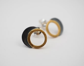 Sterling Silver Earrings, Handmade Earrings,, Gold Plated Earrins, Handmade Earrings, Gift for her, Gift fom Mom, Anniversary Gift