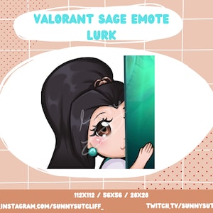 Valorant Sage Lurk Emote for Twitch, Discord, Youtube