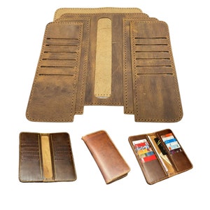 DIY Echtleder Handytasche & Kartenhalter Set