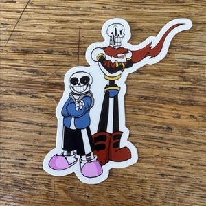 Sans und Papyrus Aufkleber.
