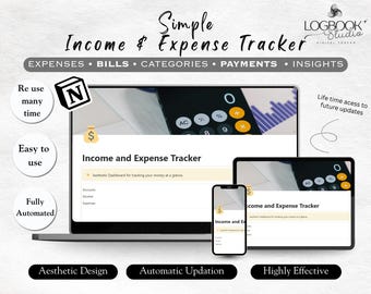 Modello di monitoraggio delle finanze personali Notion Money Tracker Entrate e spese Budget mensile Bollette e risparmi Tracker per principianti