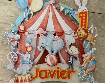 Topper per torta Bambino del circo