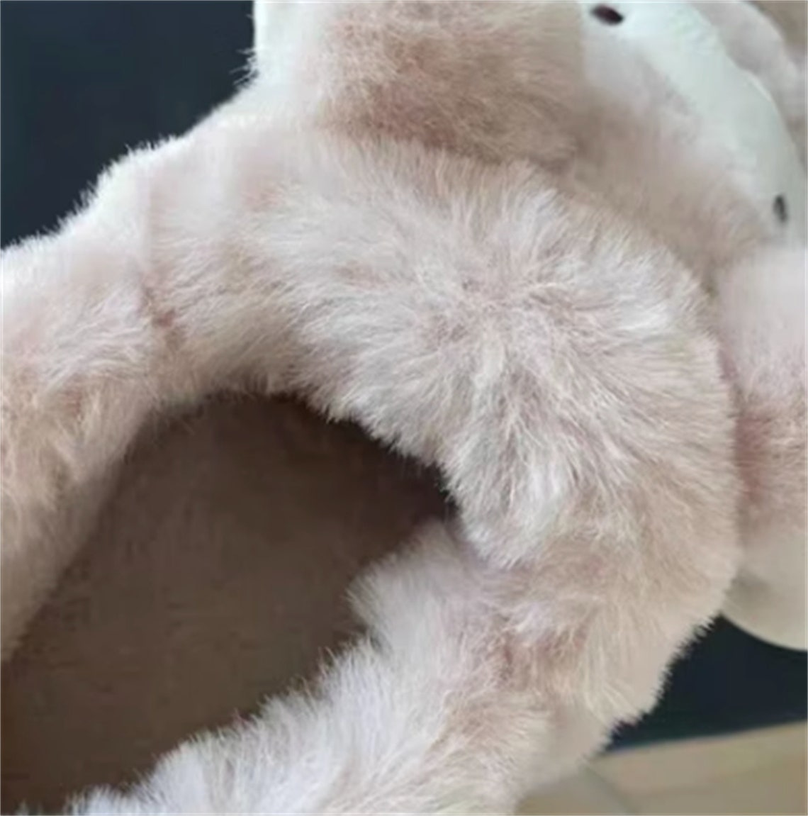 Plush cotton slippers
