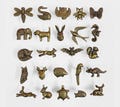 Vintage Bronze Iron Animal Cabinet Door Knobs Handles Antique Handmade Metal Animal Bird Insect Cupboard, Drawer Knobs & Pulls