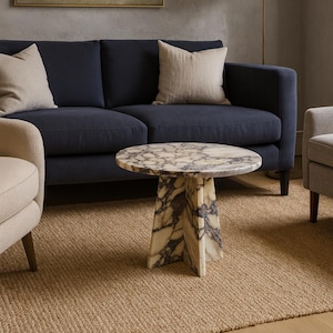 Calacatta viola Marble coffee table-50 x 50 cm-tavolino in marmo-Table basse en marbre-table de salon moderne-moderner Wohnzimmertisch-tavolino