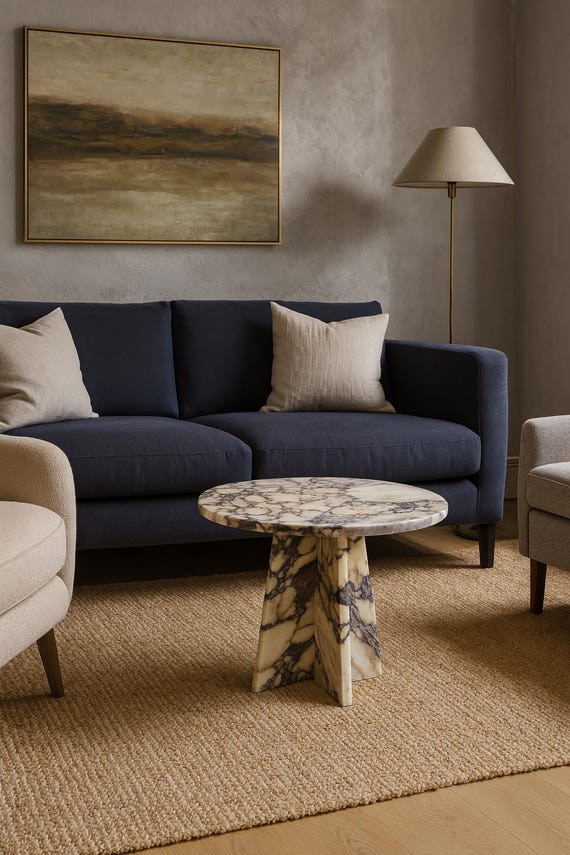 Calacatta viola Marble coffee table-50x50cm-tavolino in marmo-Table basse en marbre-table de salon moderne-moderner Wohnzimmertisch-tavolino