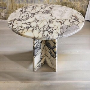 Calacatta viola Marble coffee table-50 x 50 cm-tavolino in marmo-Table basse en marbre-table de salon moderne-moderner Wohnzimmertisch-tavolino image 2