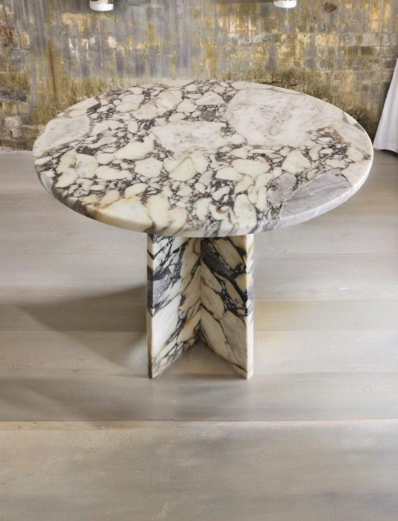 Calacatta viola Marble coffee table-50 x 50 cm-tavolino in marmo-Table basse en marbre-table de salon moderne-moderner Wohnzimmertisch-tavolino image 2