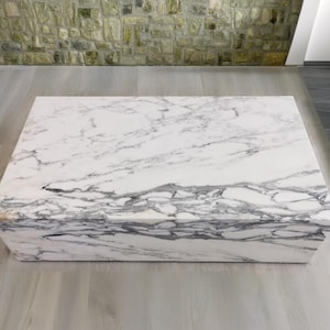 Arabescato marble coffee table-90x50x25cm-tavolino moderno in arabescato-Table basse en arabescato -table de salon moderne-tavolino da caffè image 7