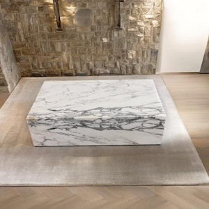 Arabescato marble coffee table-90x50x25cm-tavolino moderno in arabescato-Table basse en arabescato -table de salon moderne-tavolino da caffè image 9