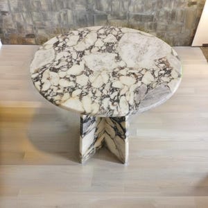 Calacatta viola Marble coffee table-50 x 50 cm-tavolino in marmo-Table basse en marbre-table de salon moderne-moderner Wohnzimmertisch-tavolino image 4