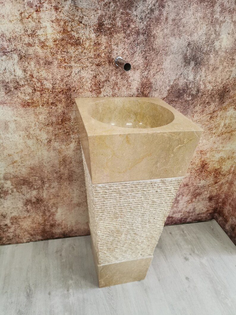 Freestanding Red Marble Sink Real Photos of Available Sink Etsy