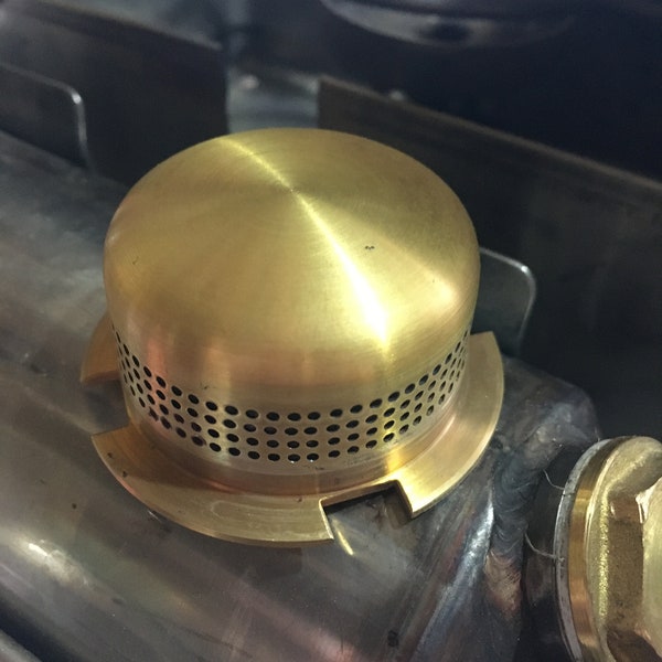 British military No12 stove cooker army brass SILENT BURNER CAP made in uk, paraffin.