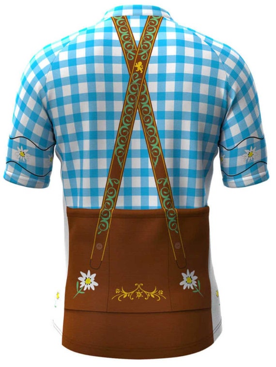 Lederhosen Retro Cycling Jersey Etsy