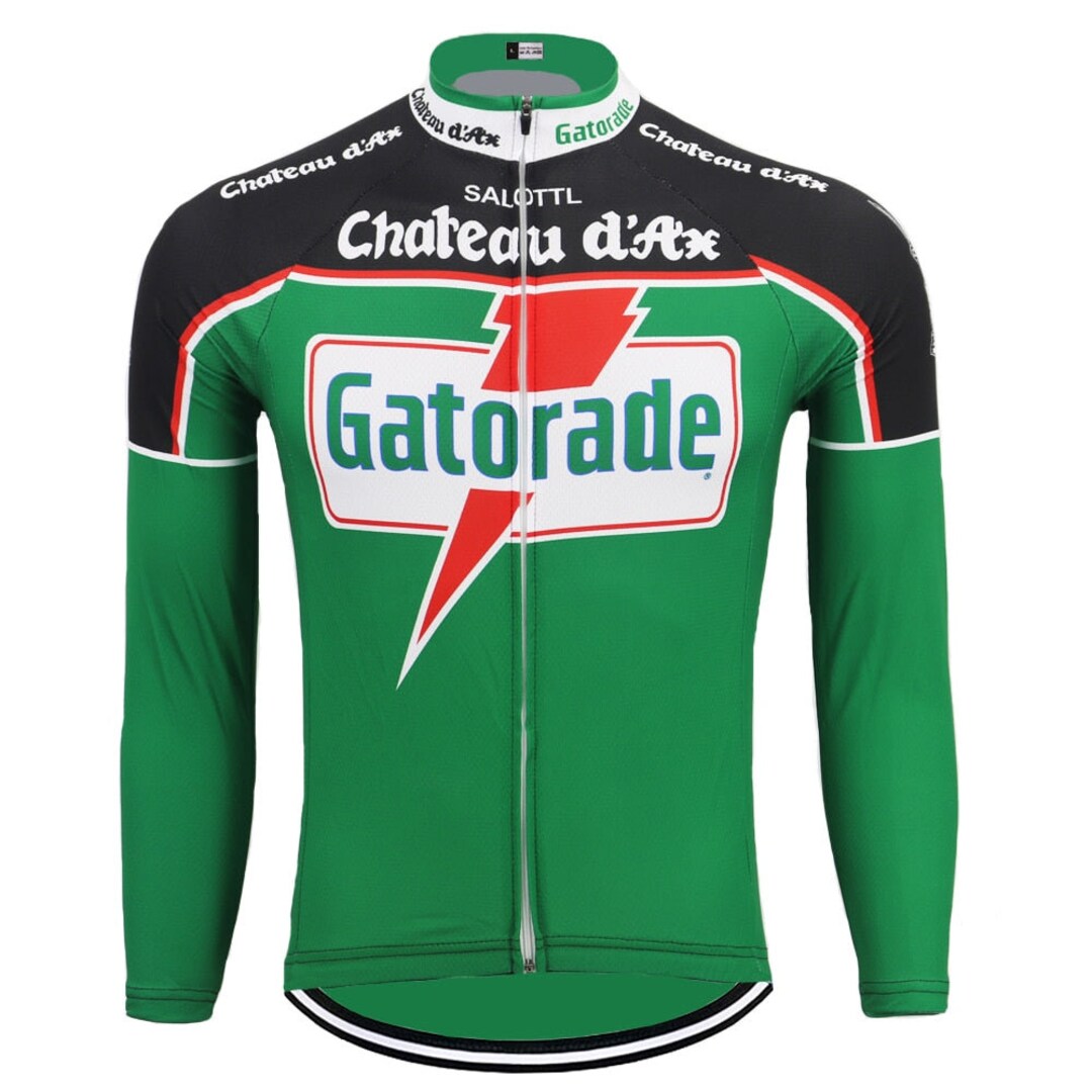 MAGLIA SHIRT CYCLING BIKE CICLISMO VINTAGE CHATEAU D'AX LOOK