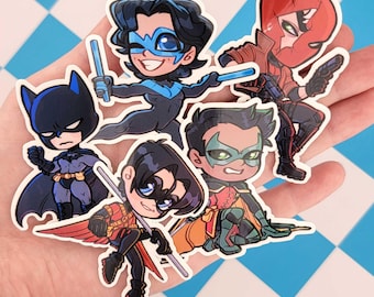Batfam Chibi Stickers