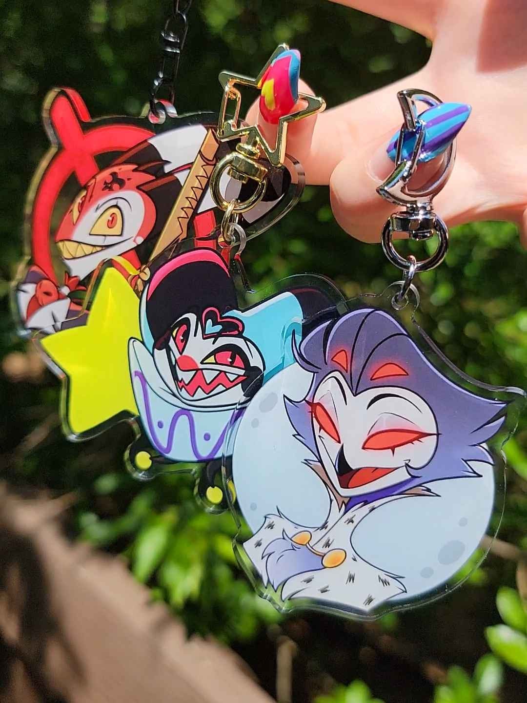 【公式】へルヴァボス キーホルダー　ベルゼブブ ストラスブリッツ ヘルヴァボス ブリッツ ストラス チャーム付きキーチェーン