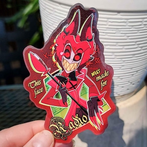 Face Made For Radio Sticker