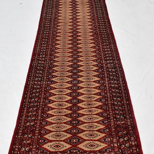 3x12 runner rug, hallway runner rug, entryway rug, turkish runner rug, long runner rug, handmade runner rug.  381cm x 91cm , 12.5 x 3.0&#39;&#39;ft