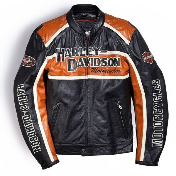 Harley Davidson Leather Jacket Classic Cruiser 98118-08VM Unisex Vintage Biker Jacket Motorcycle Clothing Classic Outerwear racing jacket