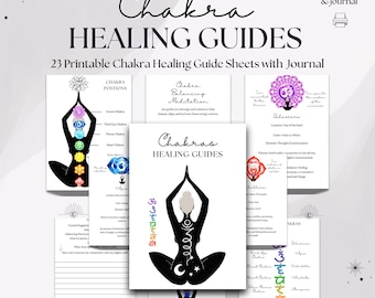 Chakra Healing Guide Sheets, Printable Chakra Content (PDF)
