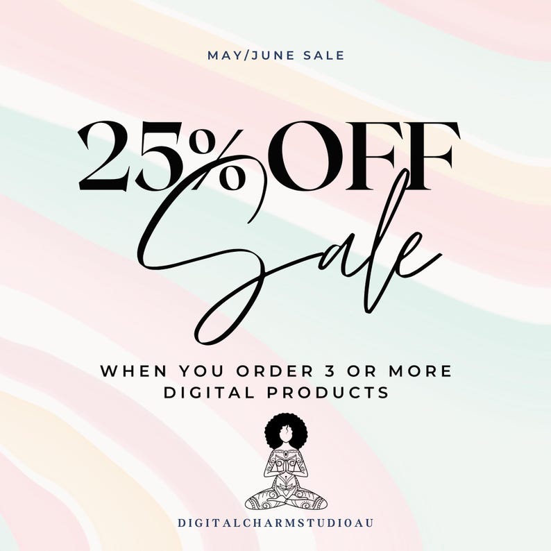 Spiritual Healing PNG Bundle, Yoga, Reiki, Meditation Illustrations (Digital Download) image 2