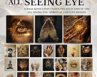 All Seeing Eye PNG Images: Spiritual Mysticism (Digital Download)
