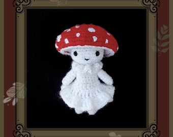 Mushroom Doll Crochet Pattern – Amigurumi Fairy Plush (PDF Download)