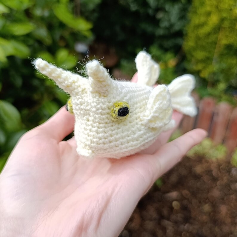 Cowfish Crochet Pattern PDF Tutorial Digital Download Fish 