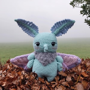 PDF Crochet Pattern - Chubby Moth - Amigurumi Plush Insect Butterfly Bug
