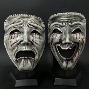 SCP-035 Mask,Greek Comedy,Tragedy Masks,Theater masks,Wearable Cosplay Helmet SCP Foundation 035 Prop Replica.Halloween Mask, Gift