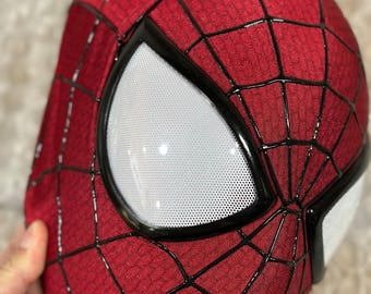 Maschera Spiderman TASM Nera – Costume Cosplay Per Adulti E Bambini, Taglia Unica, In Elastan