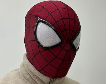 Masque de cosplay Amazing Spiderman 2 avec coque faciale et lentilles Masque portable Amazing Spider-man