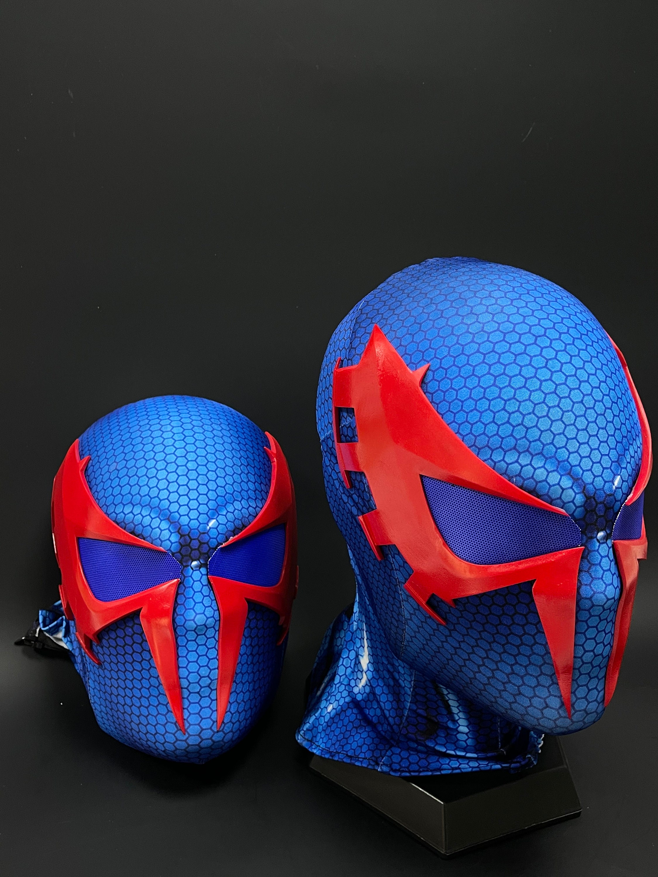 2099スパイダーマンマスク、3Dフェイスシェル付きカスタマイズ