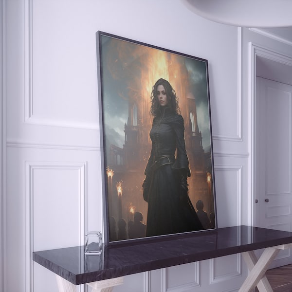 NEW Size - 24x36 Inches - On Request - Mistborn - Fantasy Fan Wall Art - 5 x Vintage Posters- The Final Empire - Brandon Sanderson - AI