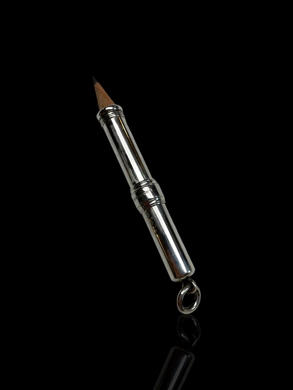 A sterling silver propelling pencil. Made by Sampson Mordan & Co whose founder was a co-inventor of the first patented mechanical pencil.