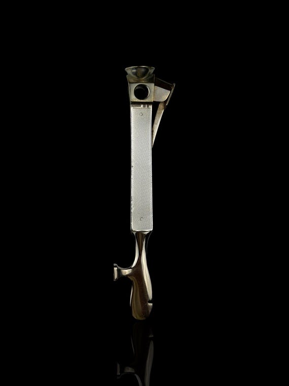 Cigar Cutter. Sterling Silver. England. Cased.