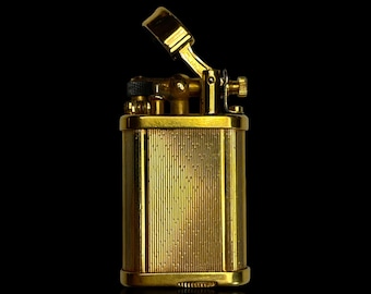 Fine and Rare Gold-Plate Vintage Dunhill Lighter.