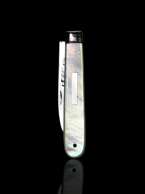 Edwardian Sterling Silver & Mother-of-Pearl Folding Knife – Sheffield 1911 – Hallmarked Gentleman’s Pocket Knife