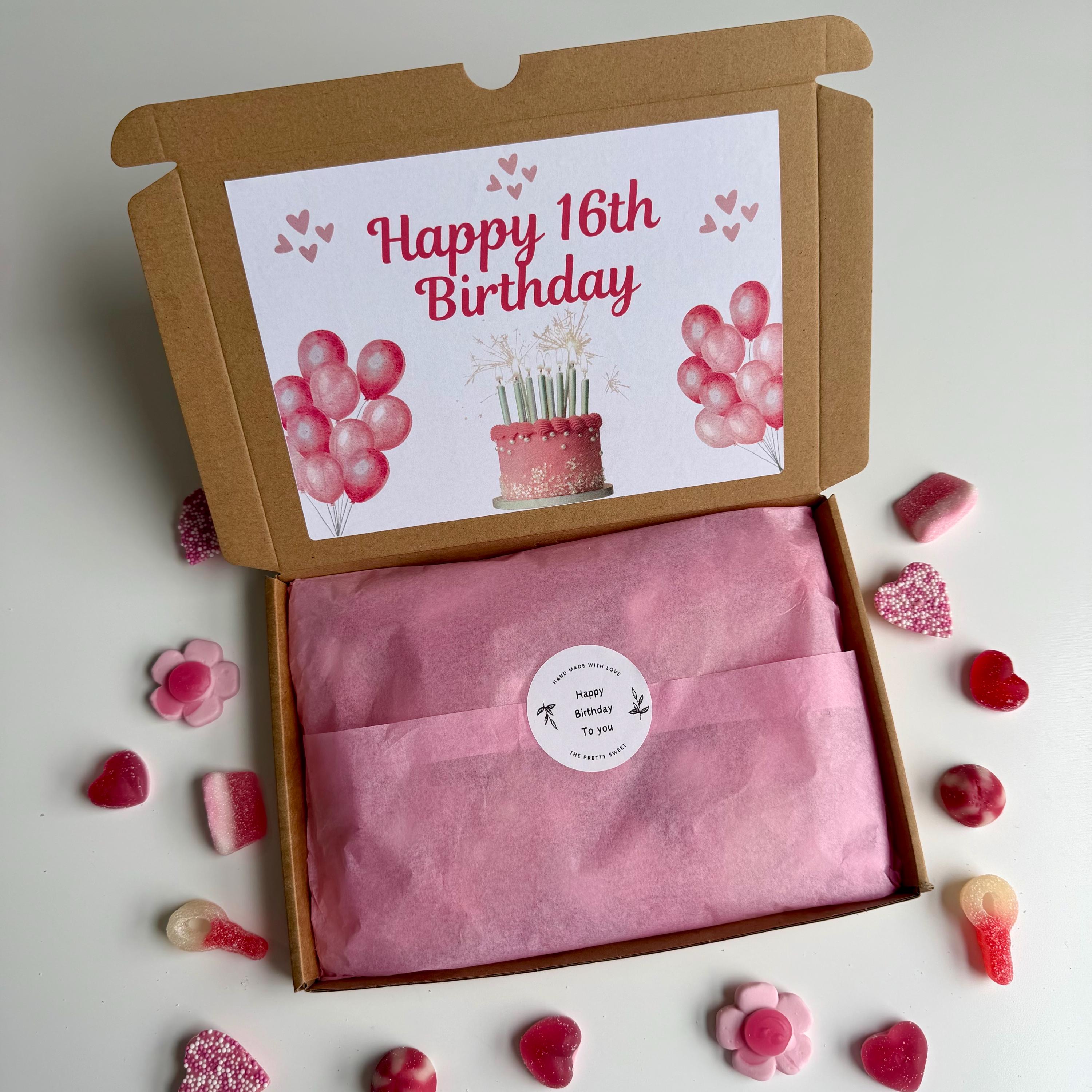 HAPPY 16th BIRTHDAY Personalised Pick & Mix Sweet Box - Sweet Sixteen ...